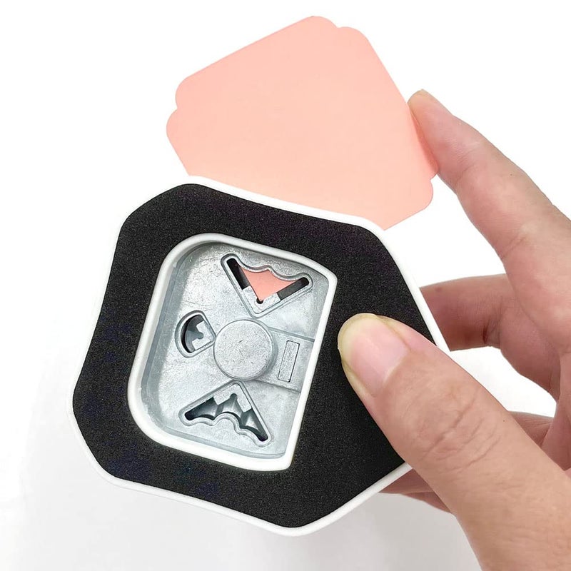 ANNIKEEY 3 in 1 Paper Corner Rounder  3 Shapes Punches for Paper Crafts  Corner Cutter  Purple - Image 4